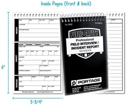 Security Note Book, Large